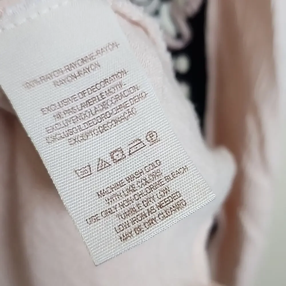 Free People Size 2 Embroidered Sheer Pink Dress